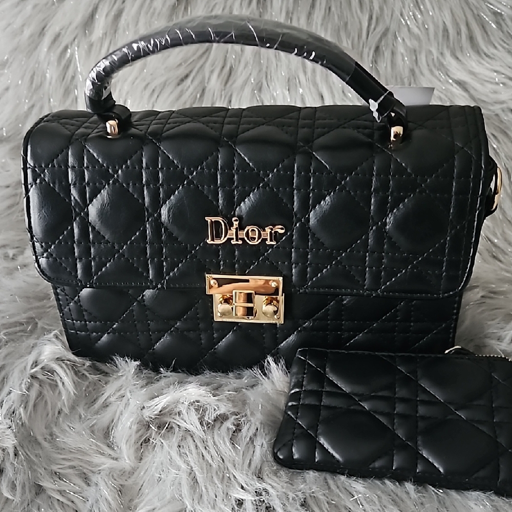 Dior Black Quilted Handbag